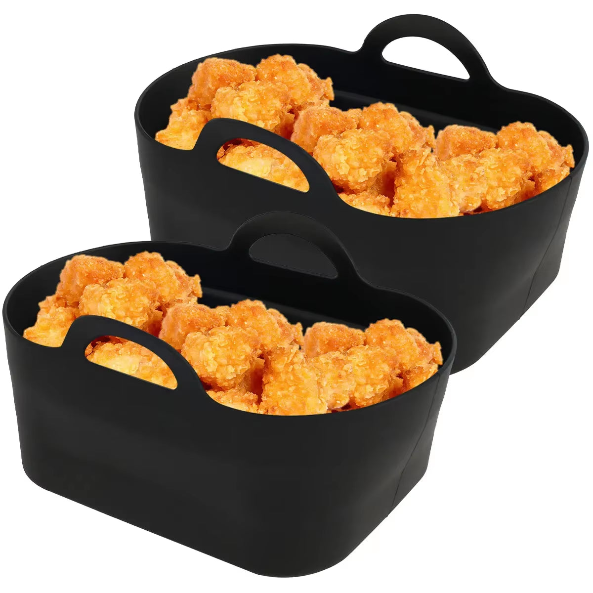 Reusable Silicone Air Fryer Liner Rectangle Heat Resistant Pot