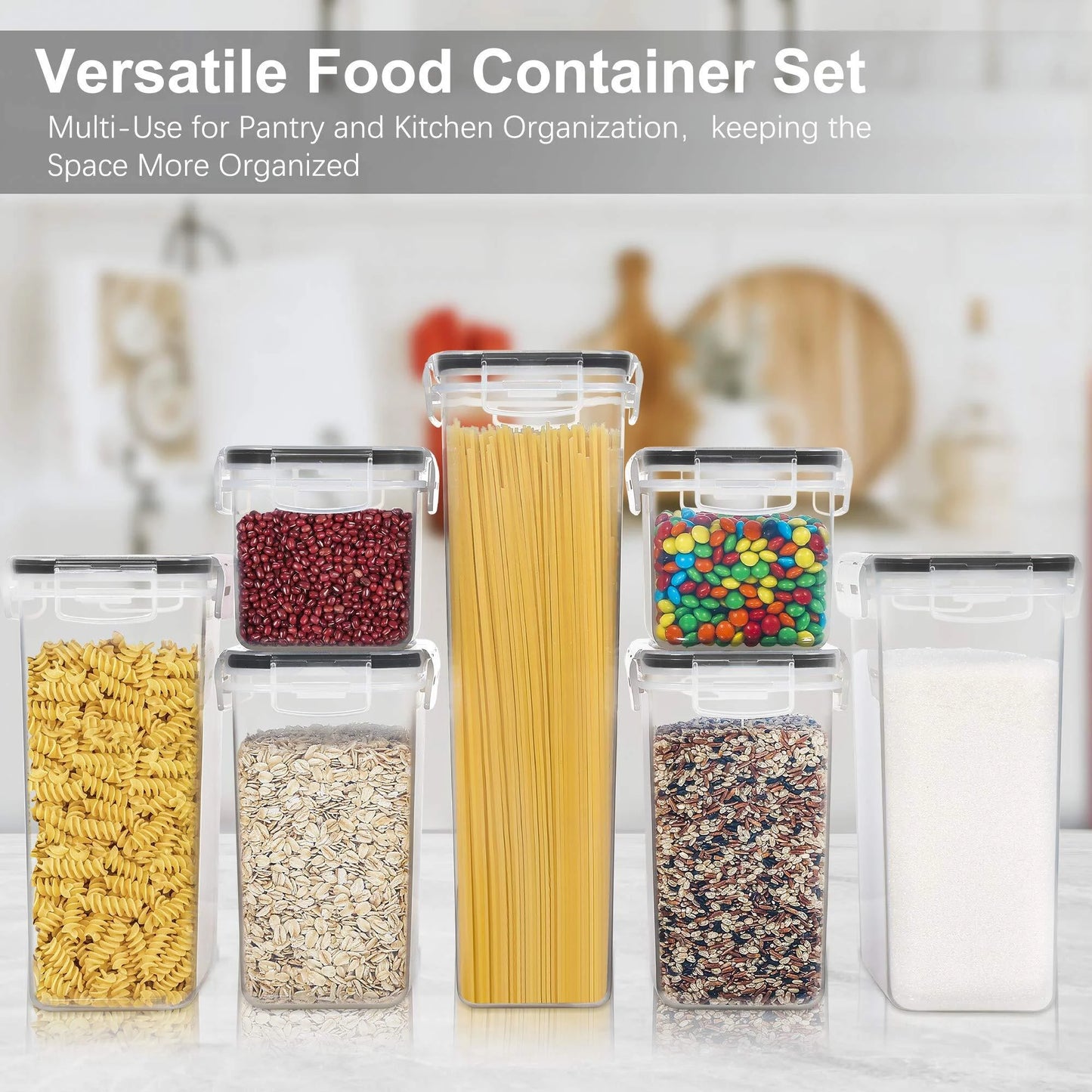 Airtight Food Storage Containers 7Pcs Set 