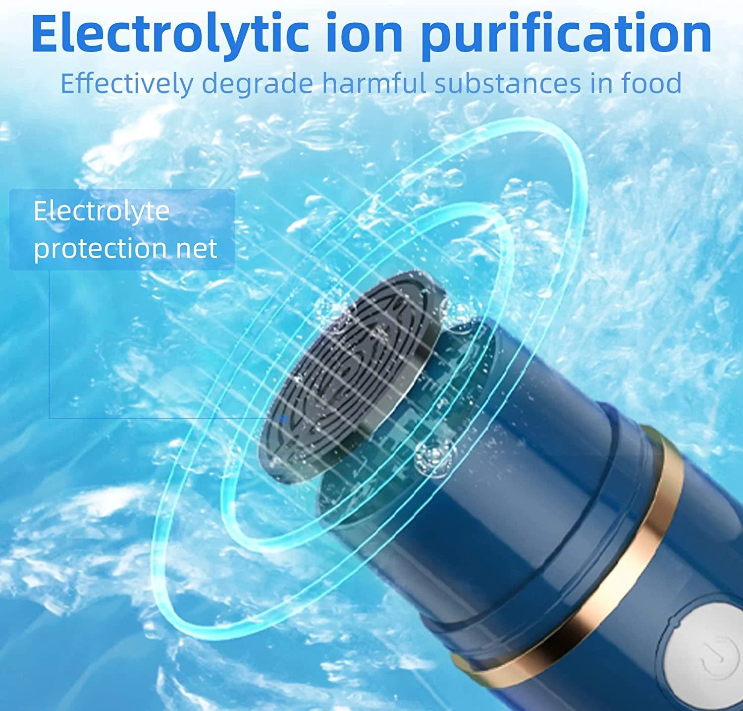 Fruit and Vegetable Waterproof Cleaner Machine IPX7 Waterproof Purifier