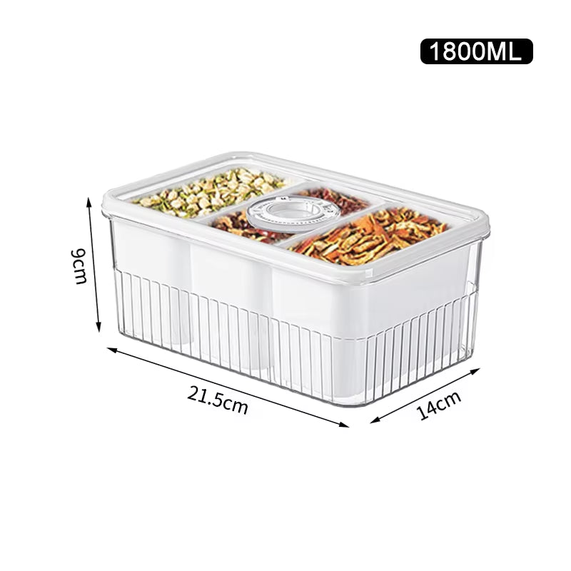 Transparent Fridge Organizer Food Storage Containers 