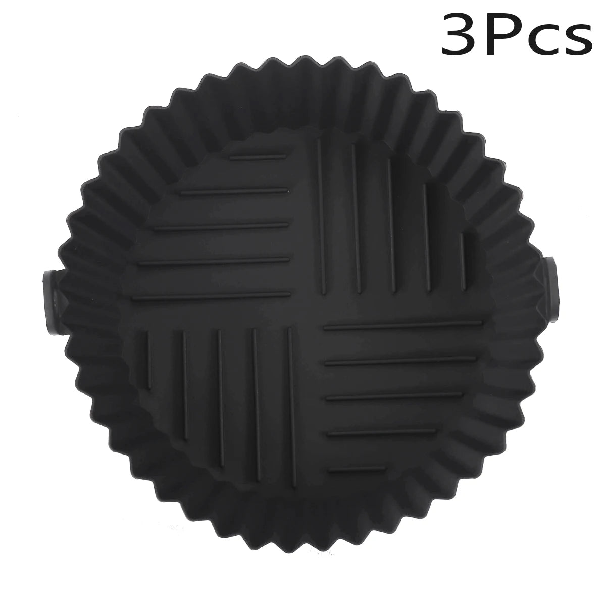  Multicolor Reusable Silicone Air Fryer Basket Bowl 