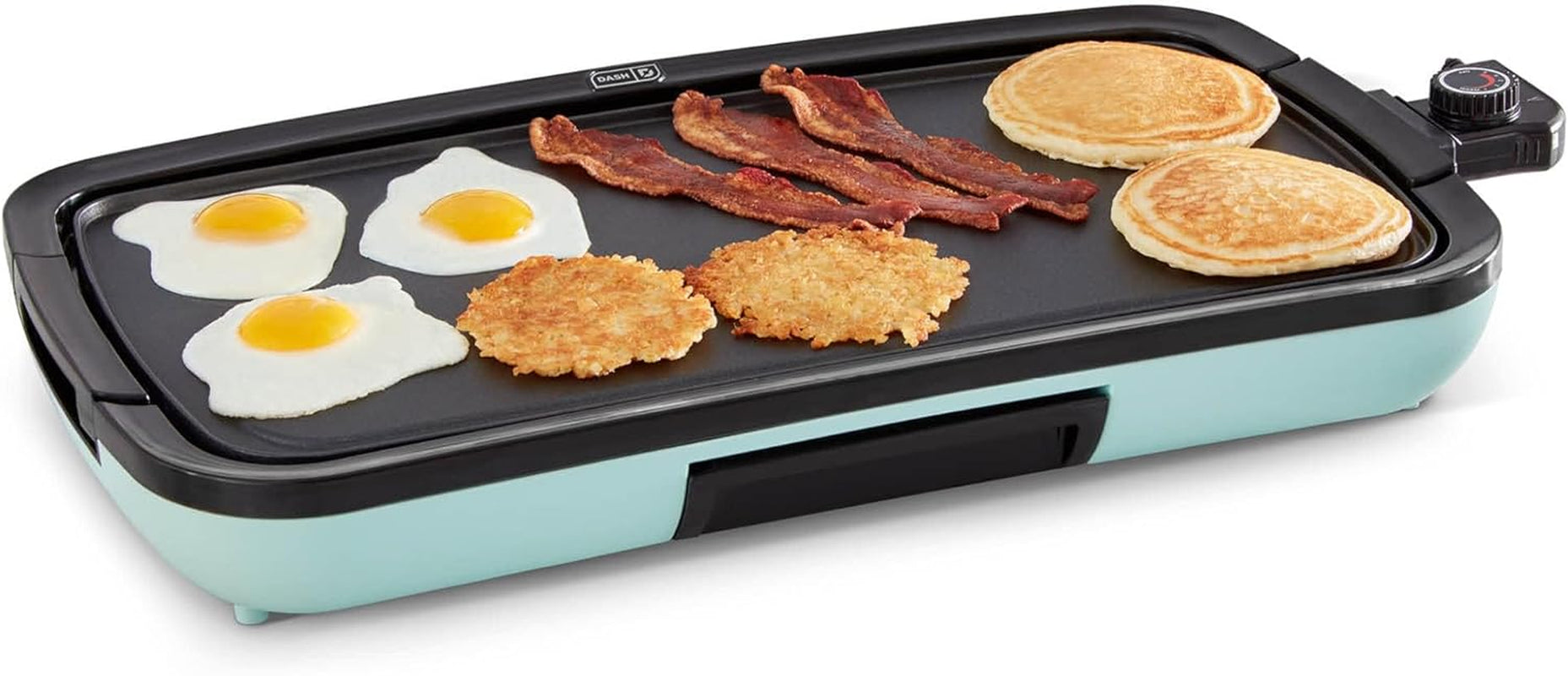 Deluxe Everyday Electric Griddle with Dishwasher Safe Removable Nonstick Cooking Plate 