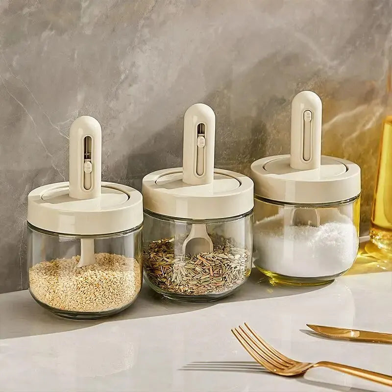  Leak Proof and Moisture-Proof Containers with Measuring Spoon