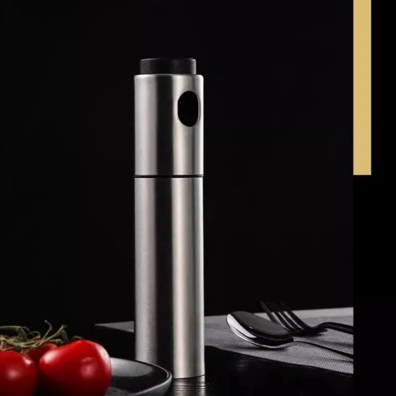 Oil Spray Kettle, Stainless Steel Oil Spray Bottle, Press Out Oil, Barbecue Oil Bottle, Control Oil Quantity, Outdoor Seasoning
