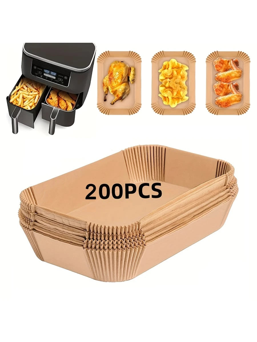 Disposable Non-Stick Parchment Paper Oil Proof & Water Proof Air Fryer Kitchen Liners 