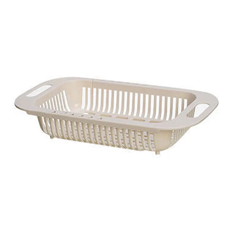Strong Adjustable Kitchen Sink Rack Dish Drying Rack over Sink Dry Drainers Plastic Foldable Kitchen Shelf
