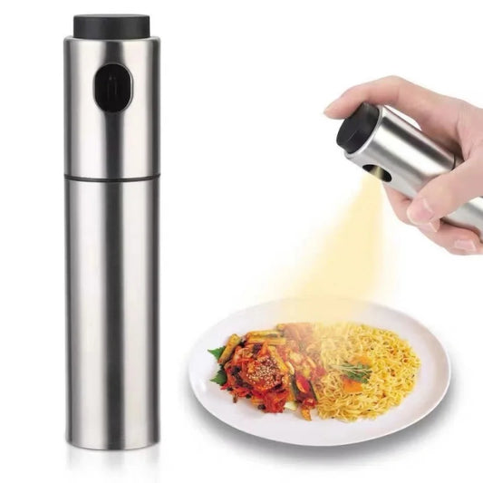 Oil Spray Kettle, Stainless Steel Oil Spray Bottle, Press Out Oil, Barbecue Oil Bottle, Control Oil Quantity, Outdoor Seasoning