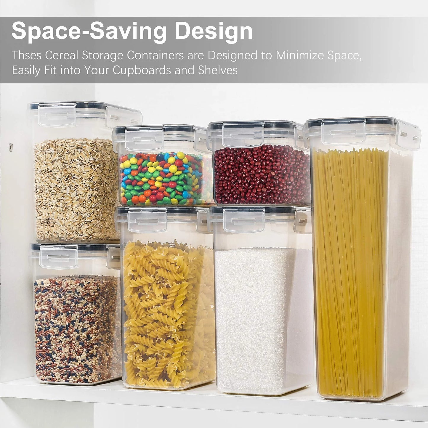 Airtight Food Storage Containers 7Pcs Set 