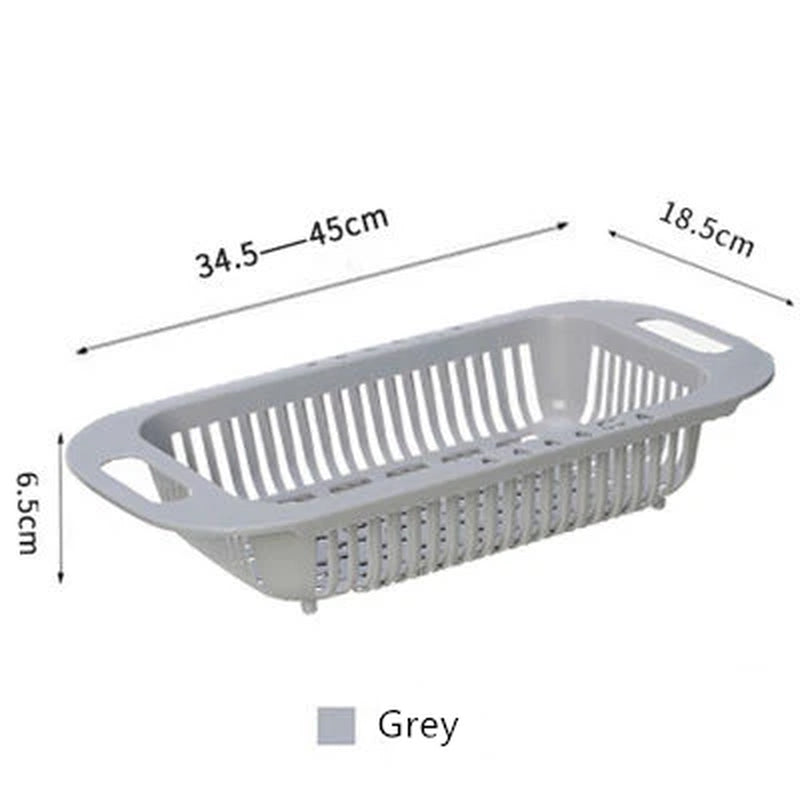 Strong Adjustable Kitchen Sink Rack Dish Drying Rack over Sink Dry Drainers Plastic Foldable Kitchen Shelf