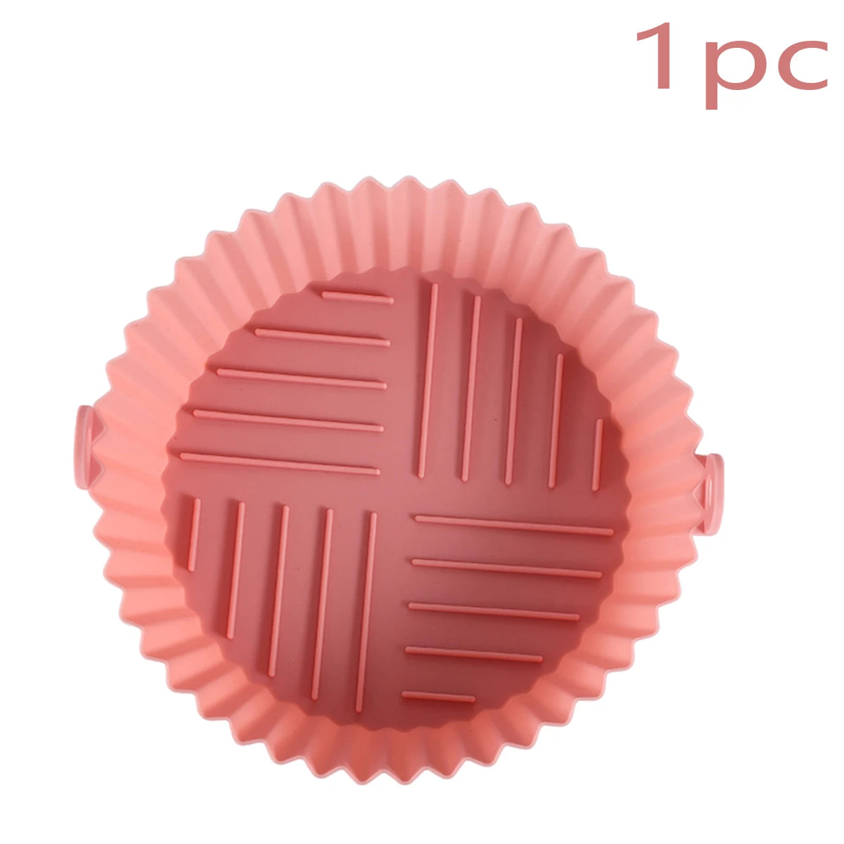  Multicolor Reusable Silicone Air Fryer Basket Bowl 
