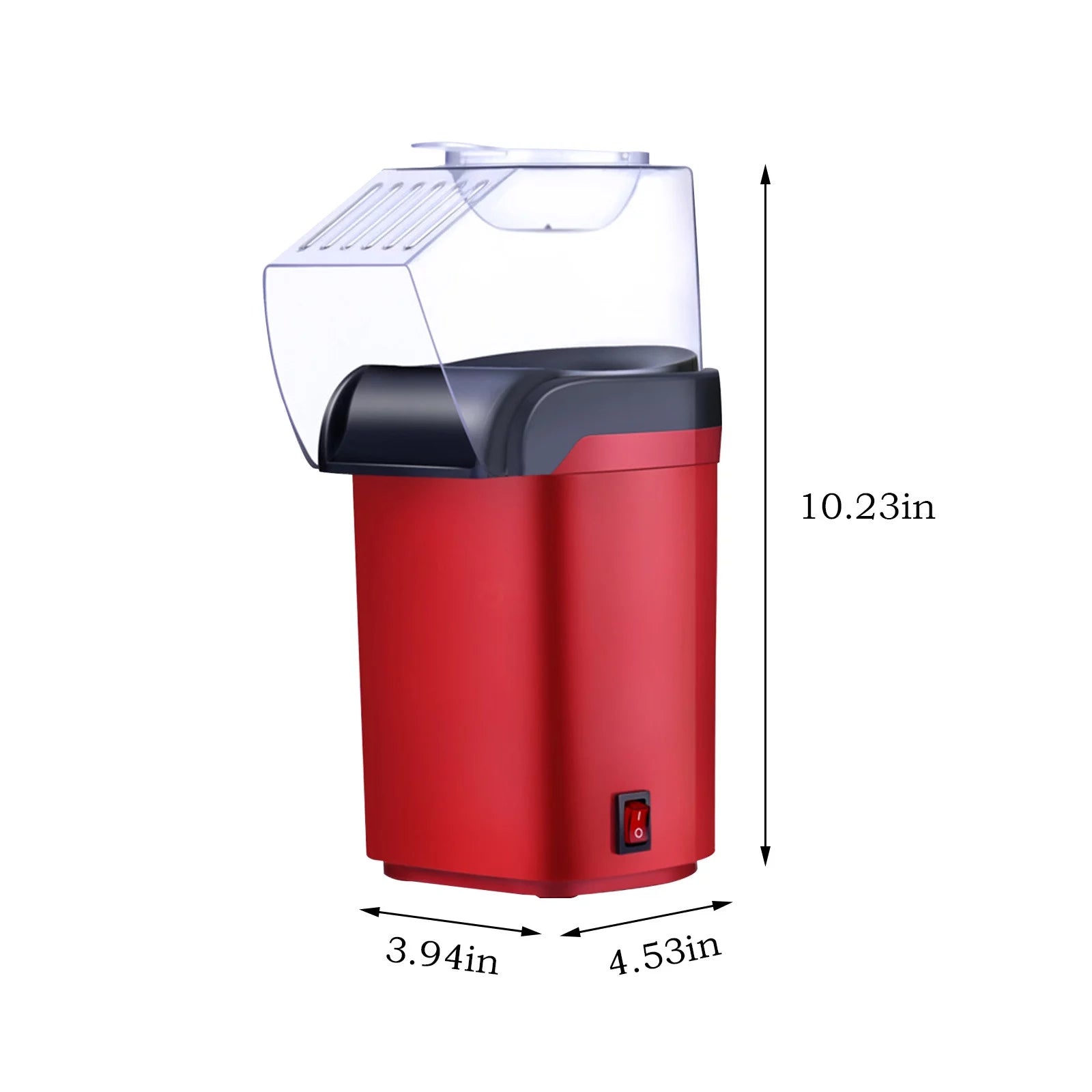 Oil Free Fully Automatic Popcorn Machine with Measuring Spoon 