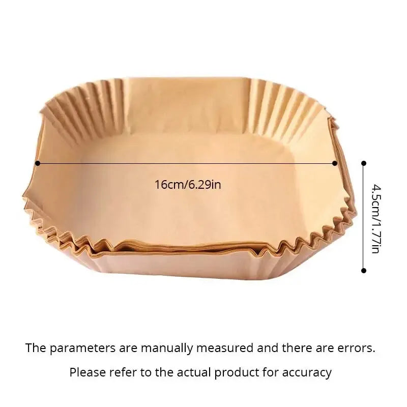 50Pcs/Set Air Fryer Disposable Paper Parchment 