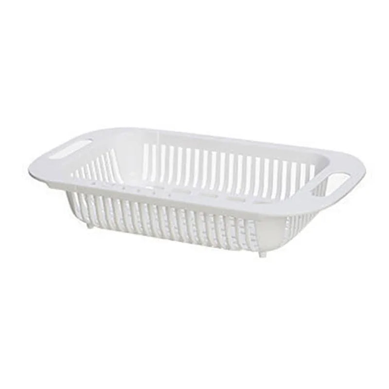 Strong Adjustable Kitchen Sink Rack Dish Drying Rack over Sink Dry Drainers Plastic Foldable Kitchen Shelf