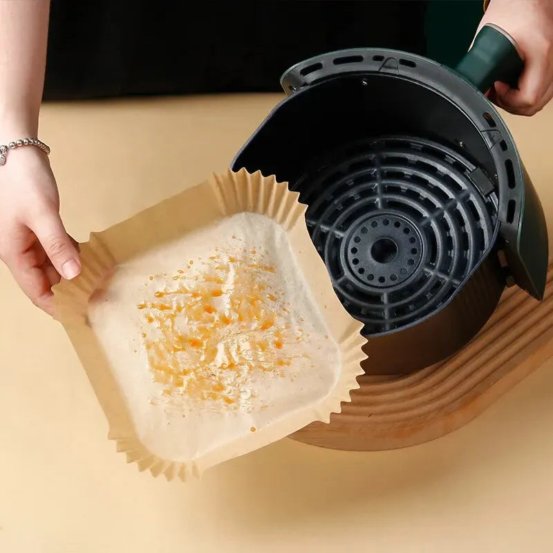50Pcs/Set Air Fryer Disposable Paper Parchment 