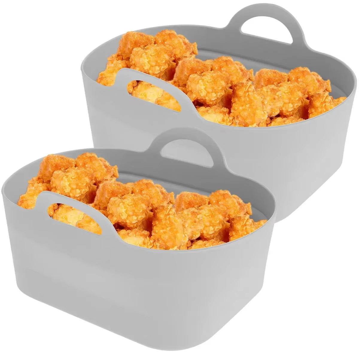 Reusable Silicone Air Fryer Liner Rectangle Heat Resistant Pot