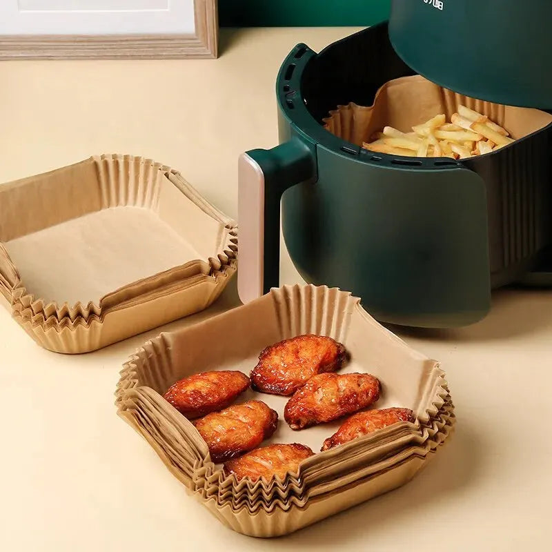 50Pcs/Set Air Fryer Disposable Paper Parchment 