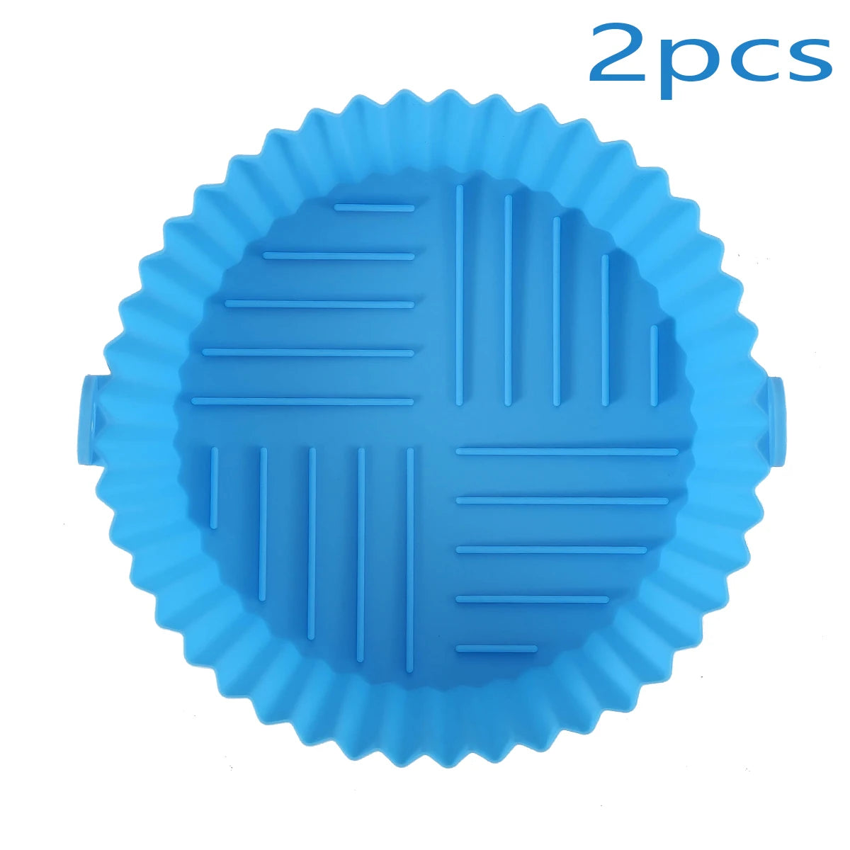 Multicolor Reusable Silicone Air Fryer Basket Bowl 