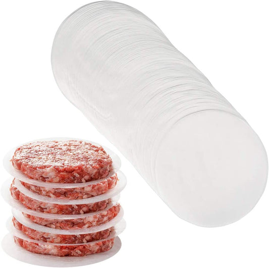 Hamburger Patty Paper round 4.5 Inch, Set of 200, Non Stick Patty Paper Sheets for Burger Press, Patty Serperate and Cake Baking(5.5/6/7/8/9/10/12Inch Available)