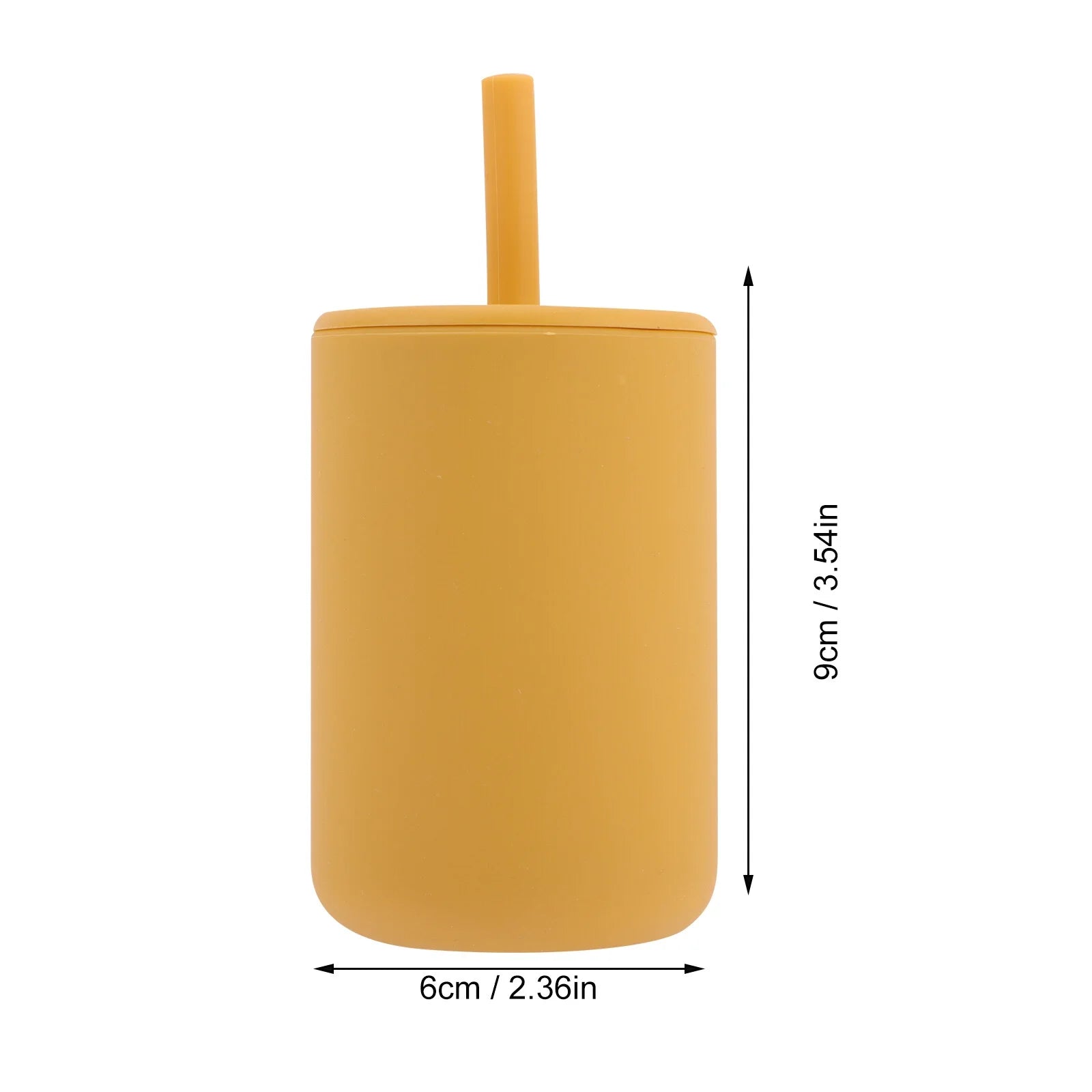 2Pcs Silicone Sippy Cups Baby Sippy Cups with Straw Silicone Toddler Cups