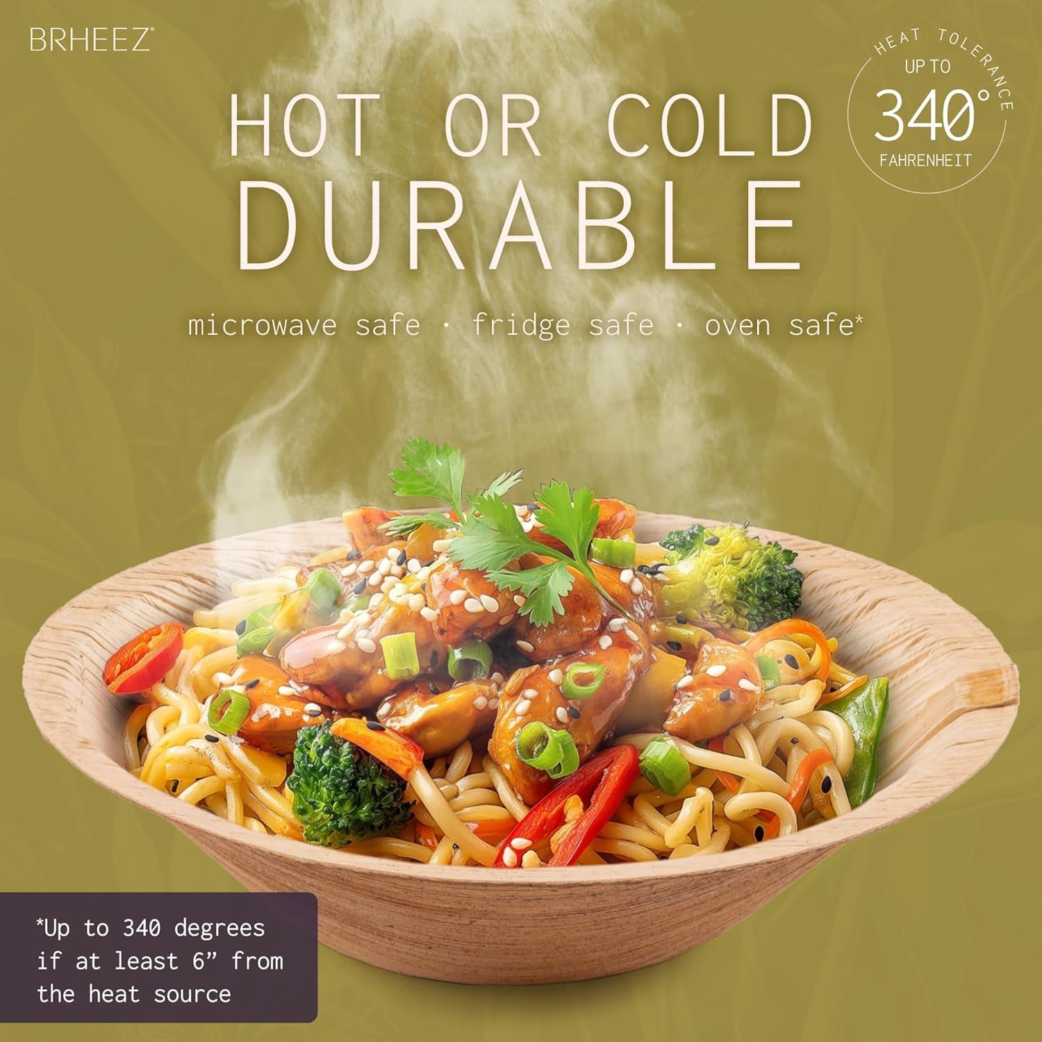  100 Eco-Friendly Bamboo Palm Leaf Plates- 4 Inch Heavy Duty, Compostable & Biodegradable Disposable Party Plates