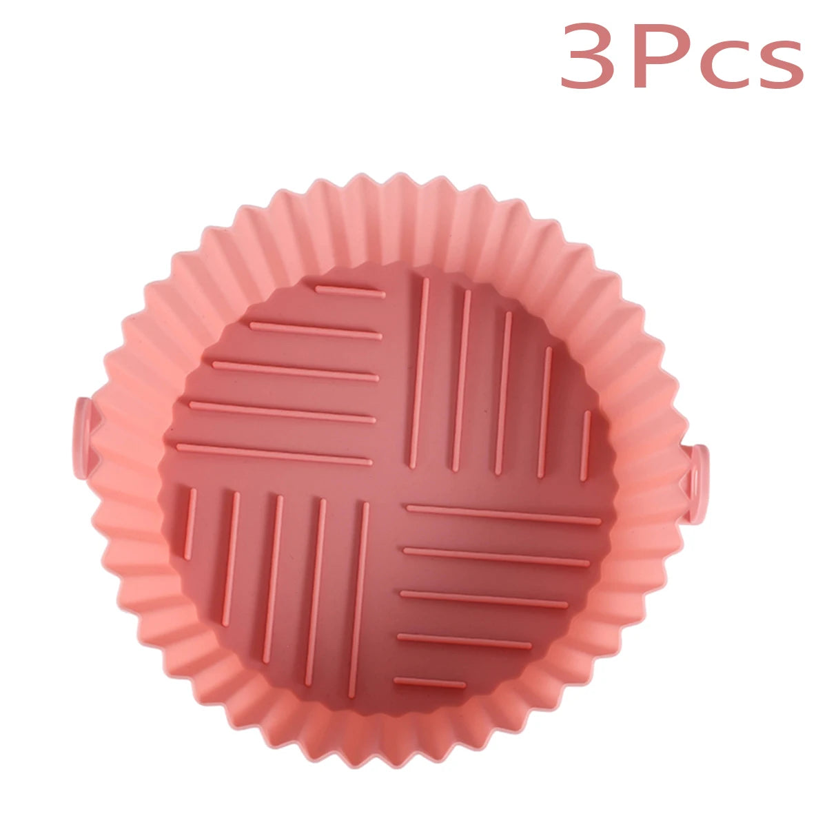  Multicolor Reusable Silicone Air Fryer Basket Bowl 