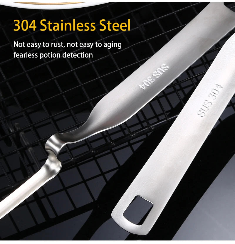 Oil Filter Separate Spoon Long Handle Soup Spoon Strainer Cooking Colander Kitchen Scoop Stainless Steel Ladle Dinner Tableware
