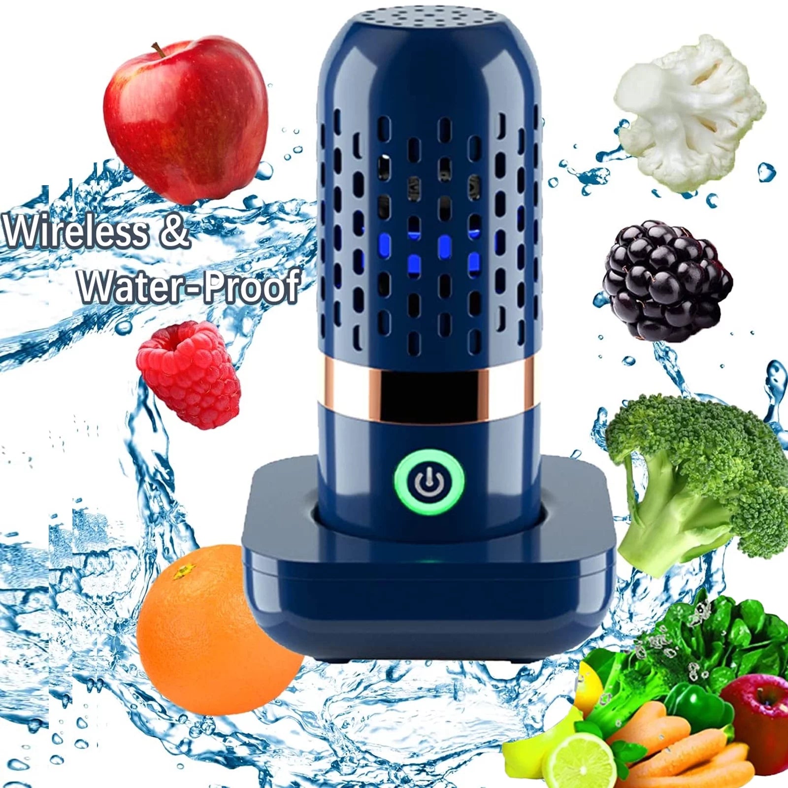 Fruit and Vegetable Waterproof Cleaner Machine IPX7 Waterproof Purifier