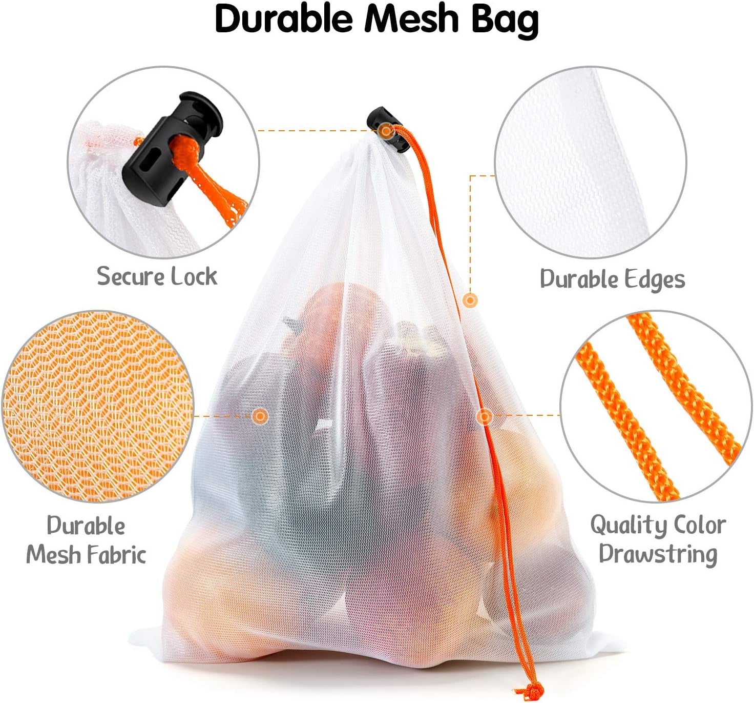 20 Pieces Reusable Produce Bags 