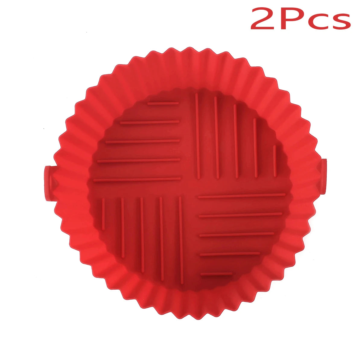  Multicolor Reusable Silicone Air Fryer Basket Bowl 