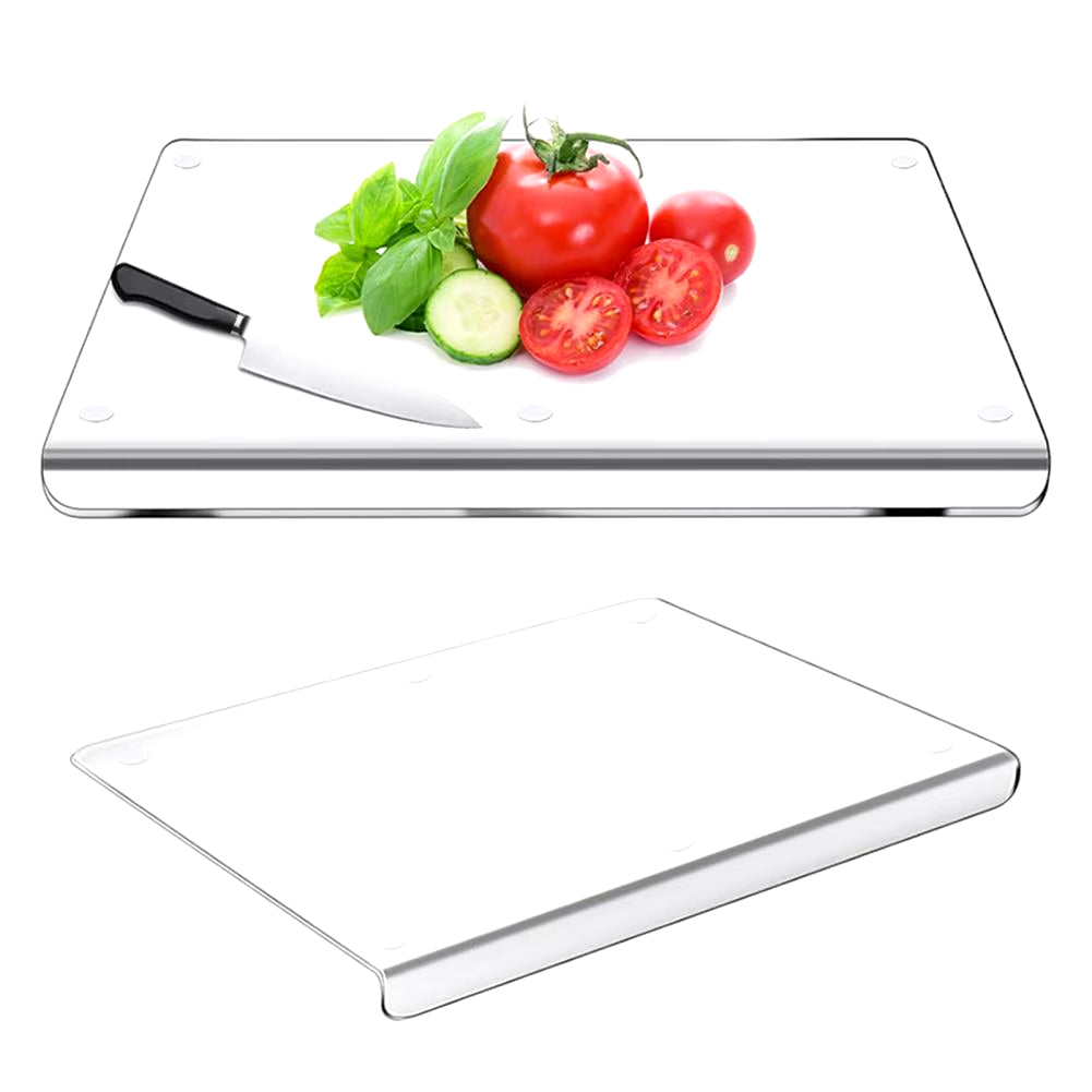 Lightweight Kitchen Cutting Board Transparent Countertop Cutting Board Acrylic Cutting Board with Non-Slip for Kitchen for Home