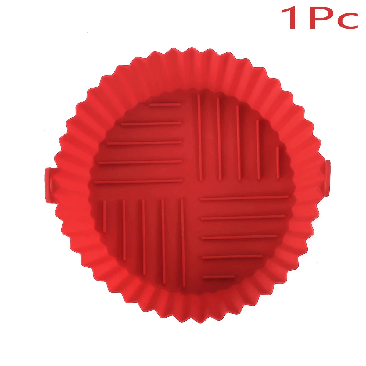  Multicolor Reusable Silicone Air Fryer Basket Bowl 